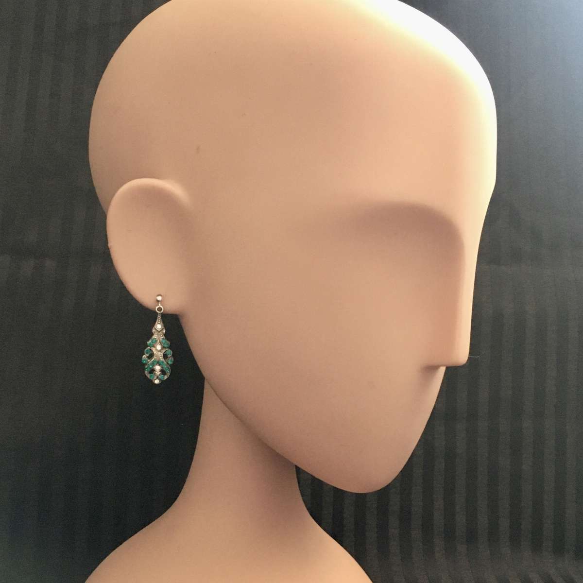 "Alanah" emerald/crystal