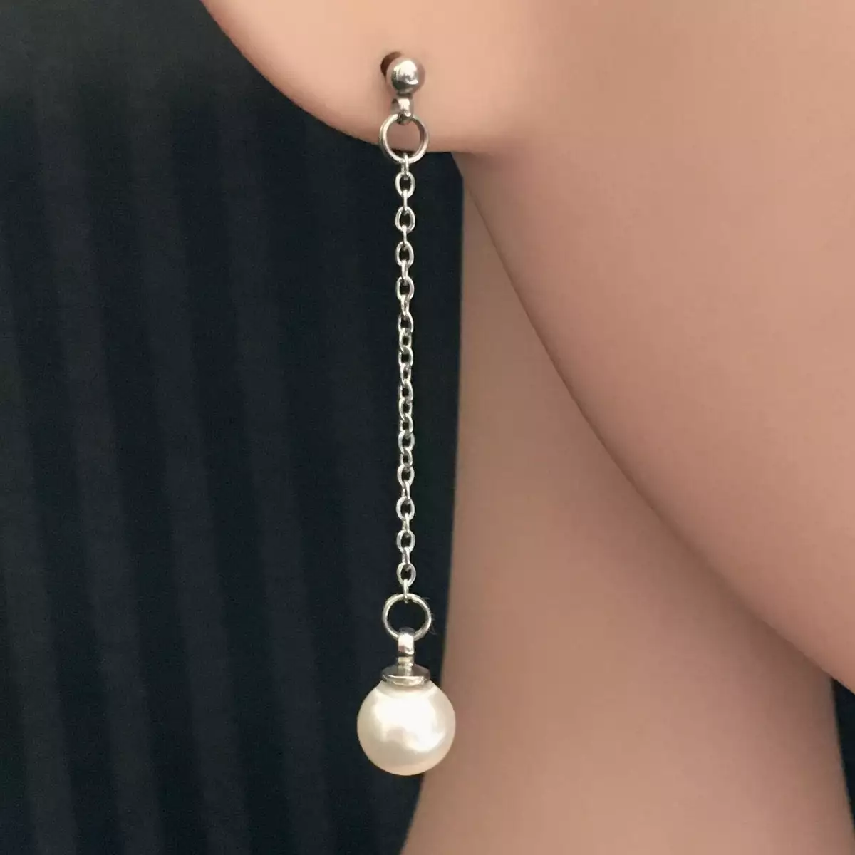"Cléo" white pearl