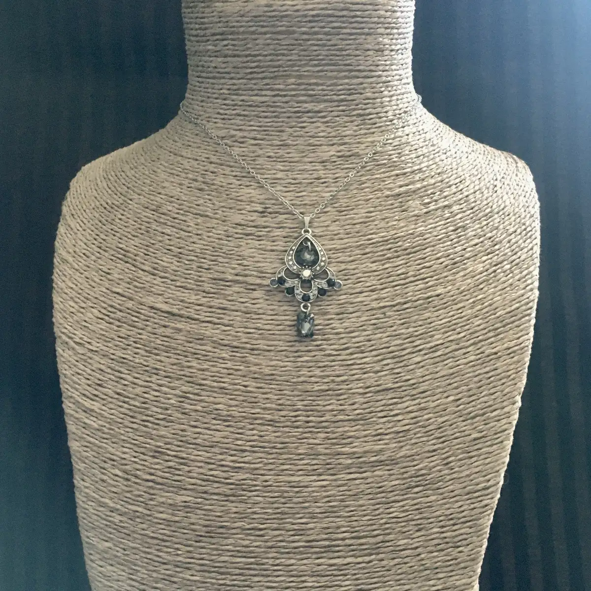 "Circée" crystal silver night