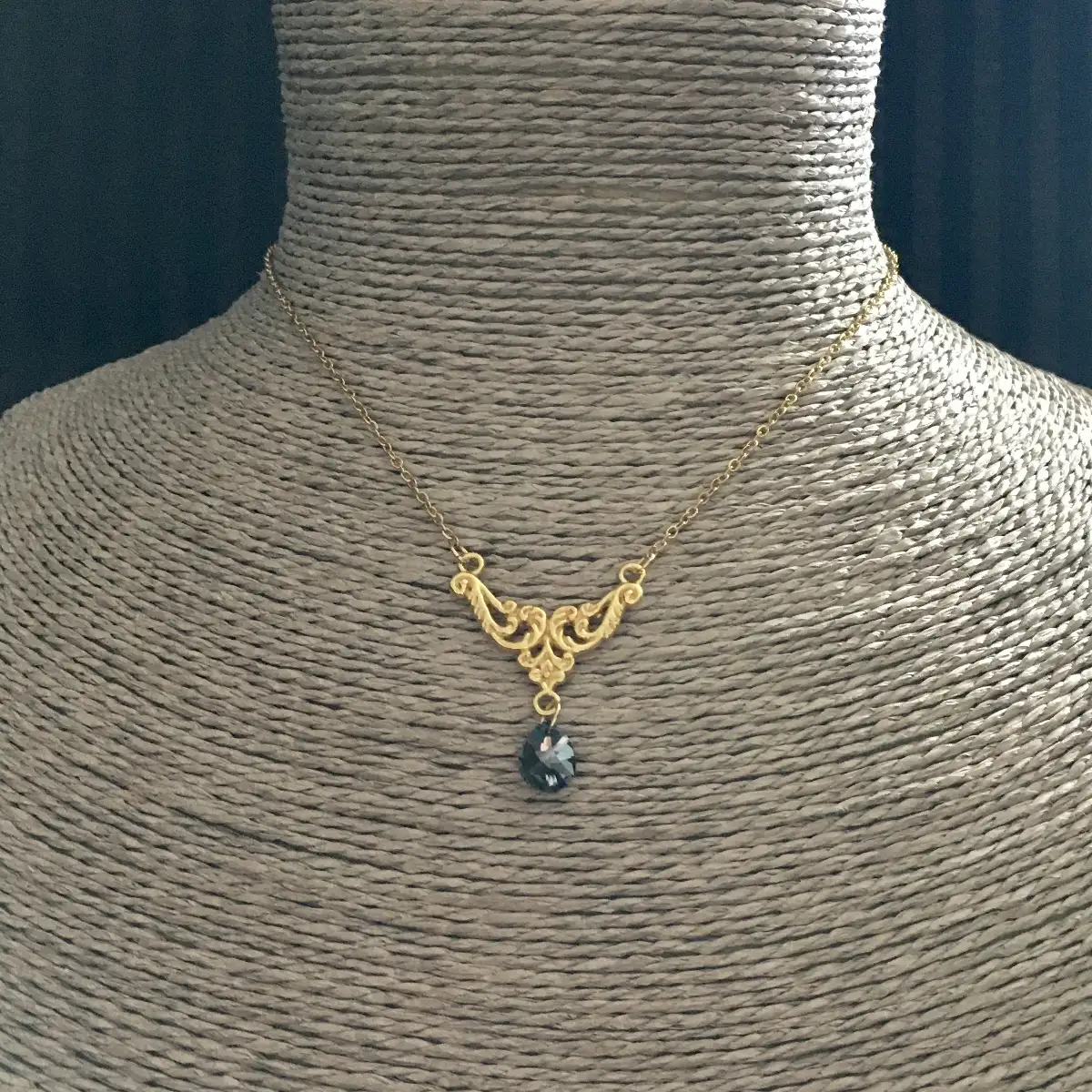 "Floom" gold/crystal silver night