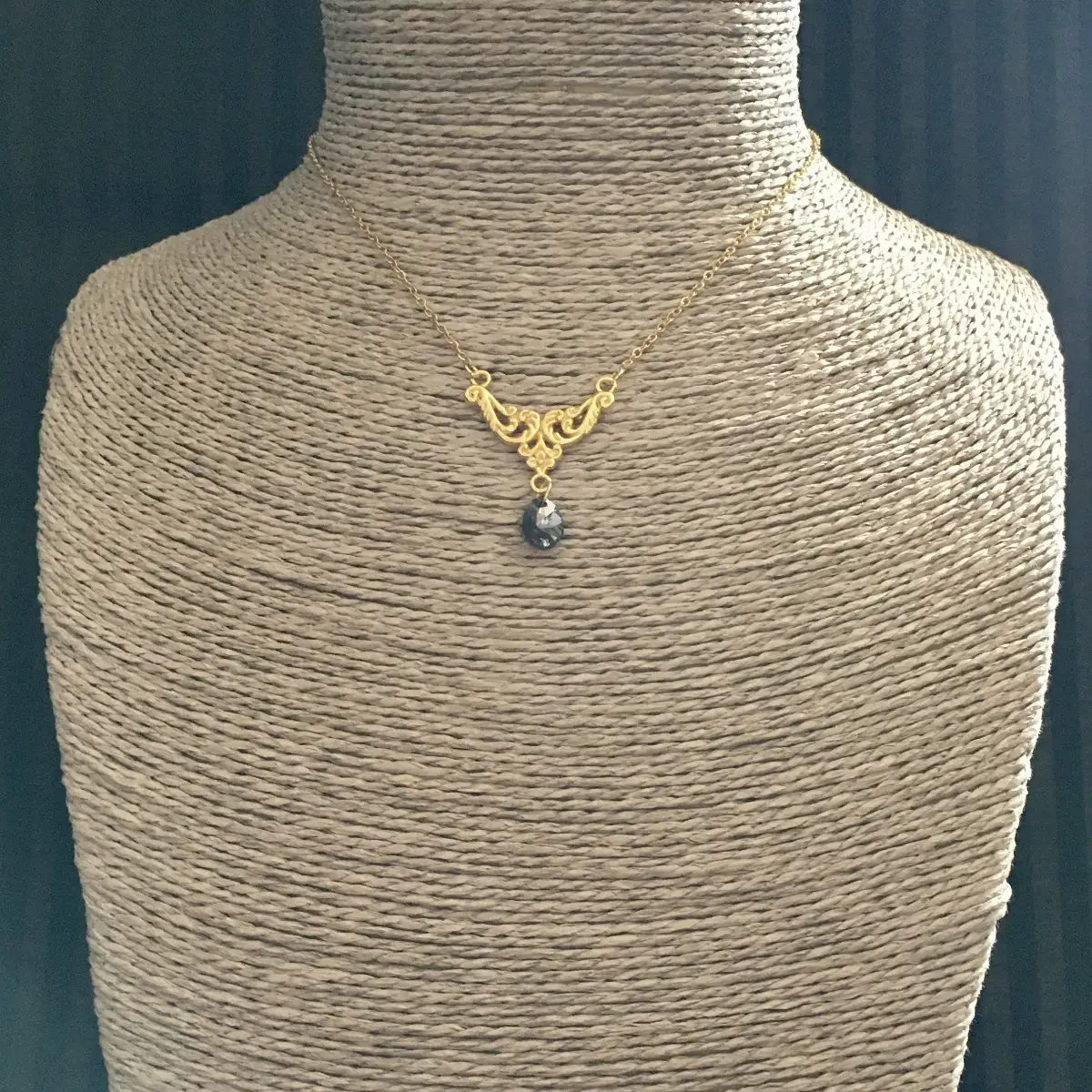 "Floom" gold/crystal silver night