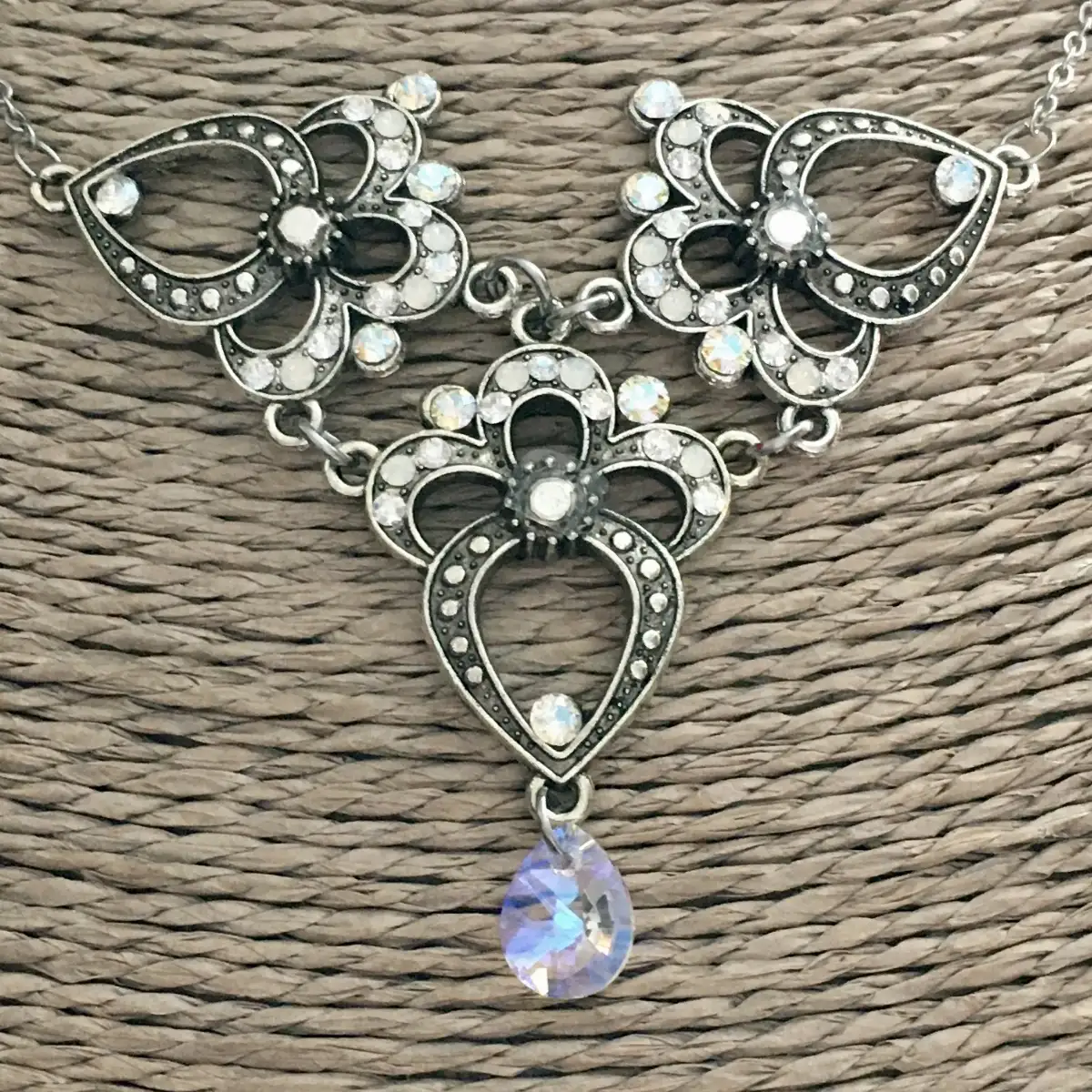 "Frannie" crystal AB blue