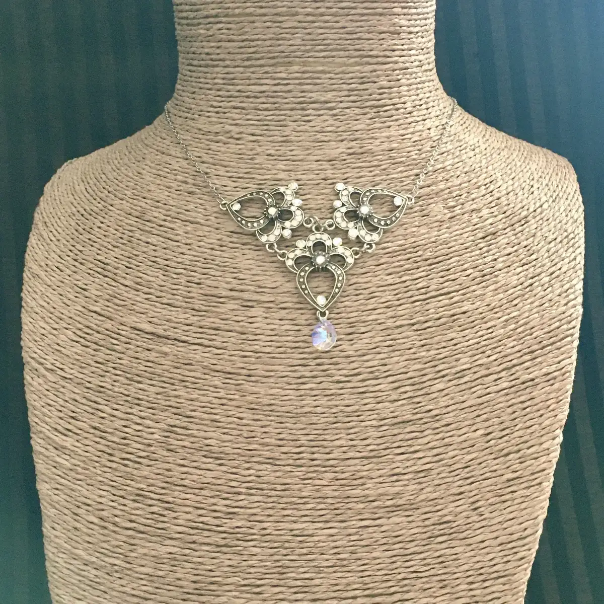 "Frannie" crystal AB blue