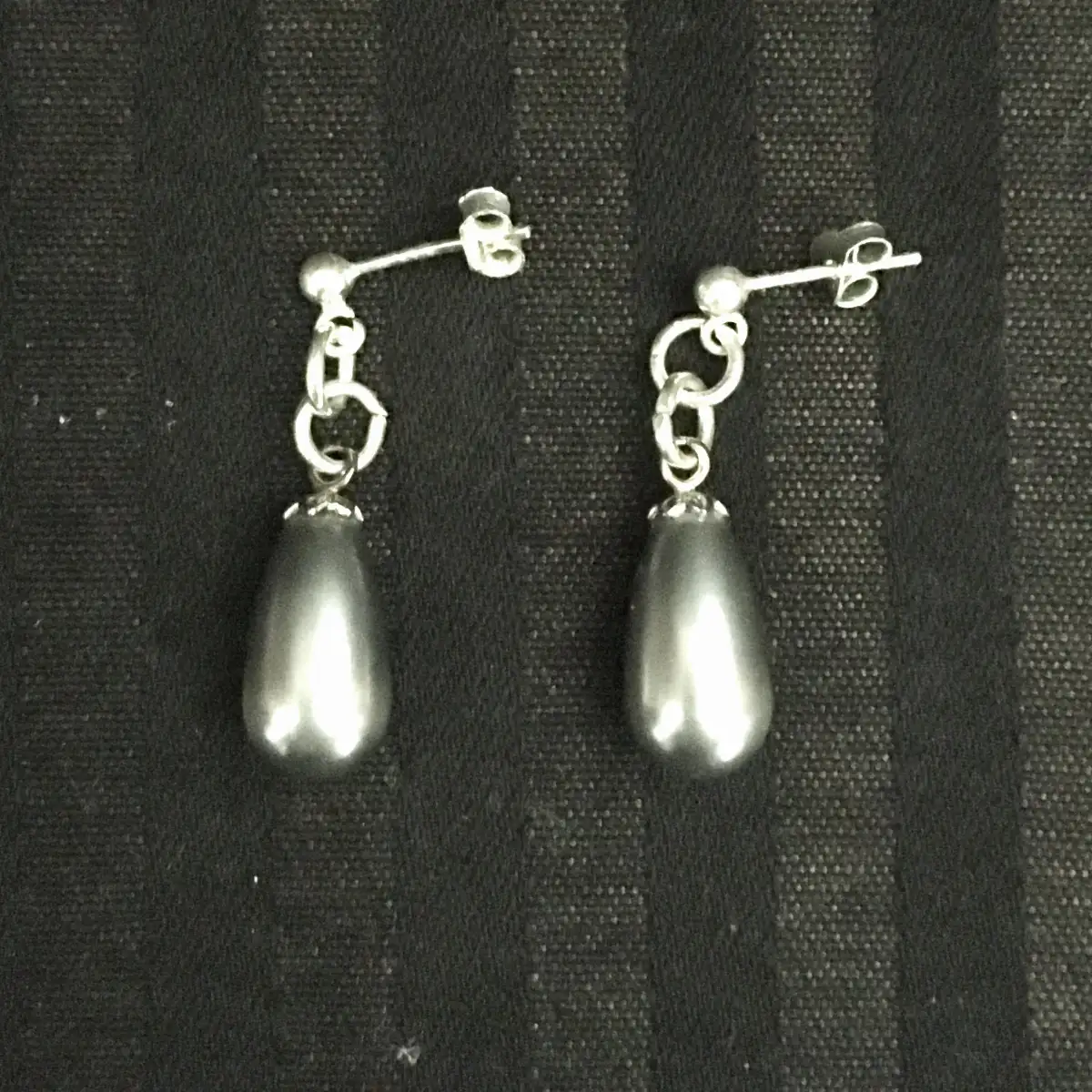 "Coralie" grey pearl en argent 925°