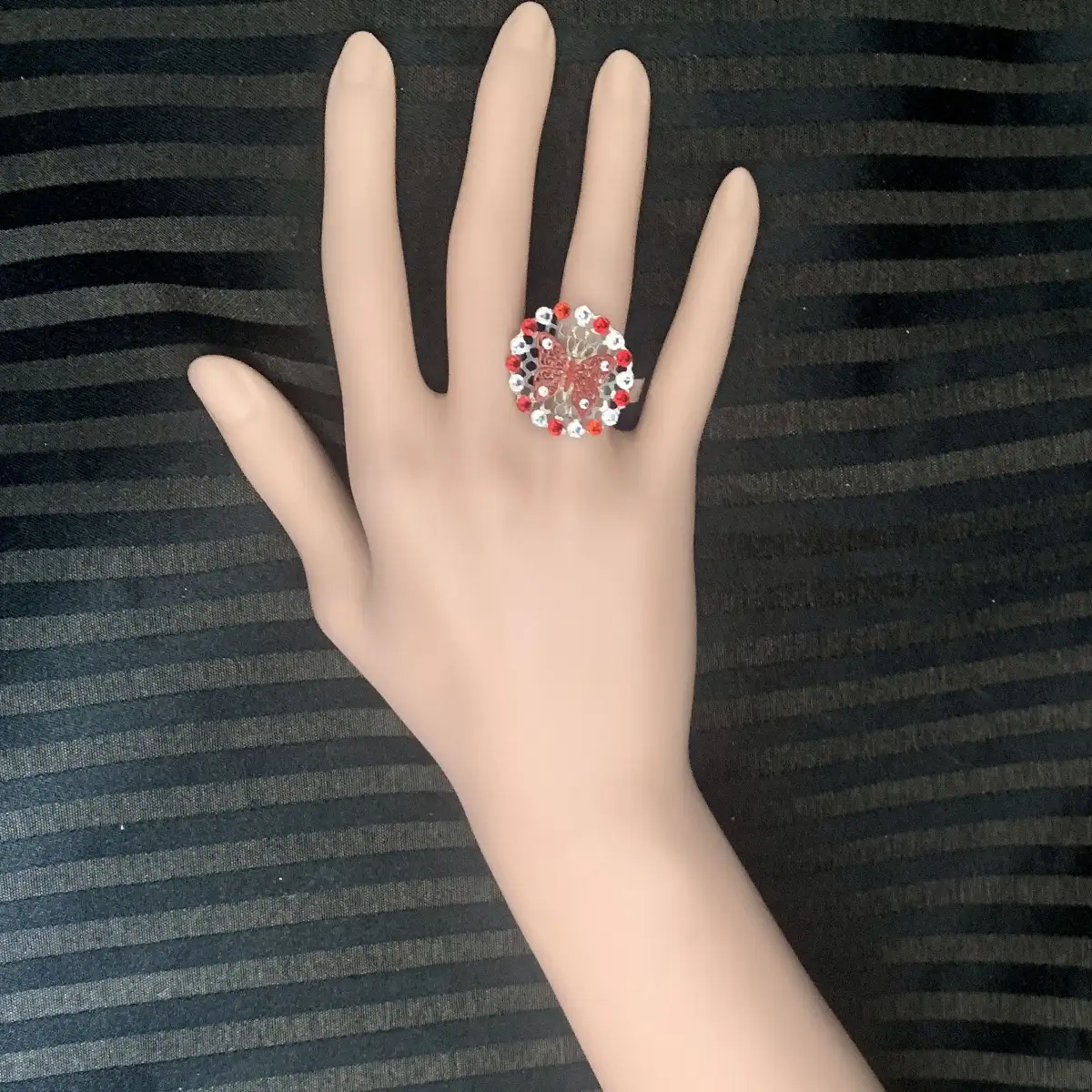 "Butterfly" light siam/crystal