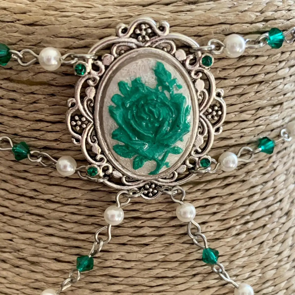 "MiniRose" chocker d'inspiration victorienne