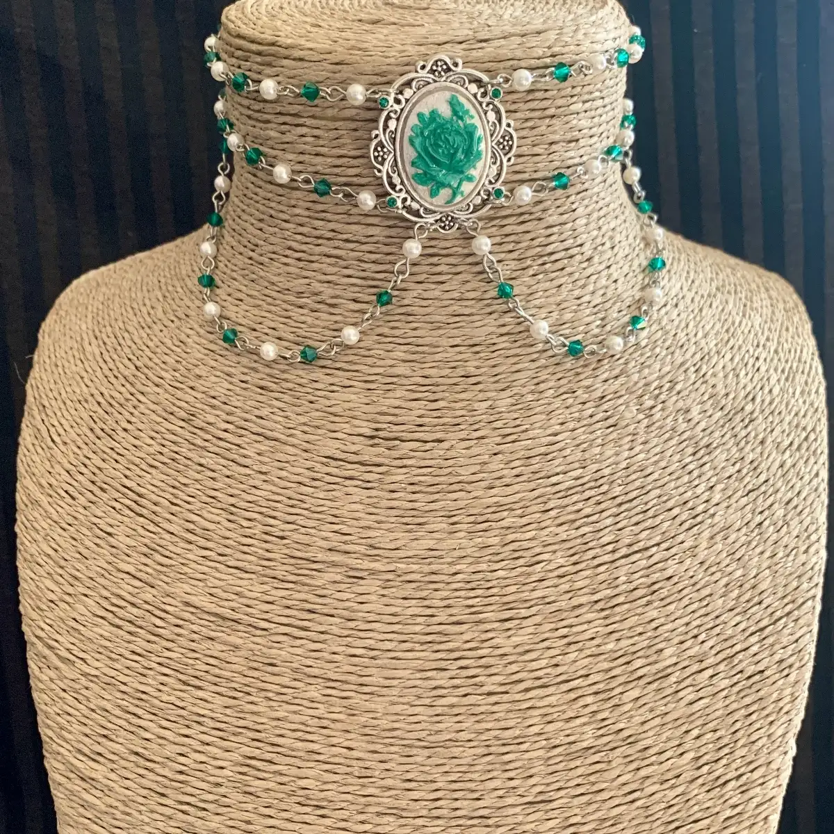 "MiniRose" chocker d'inspiration victorienne