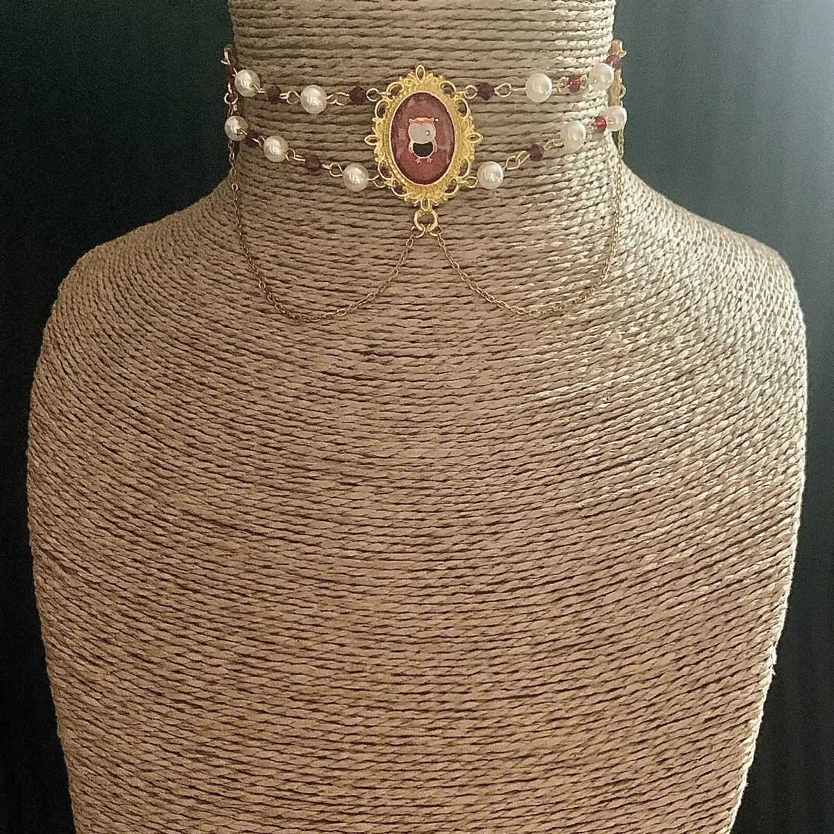 "Ritsu" chocker d'inspiration victorienne